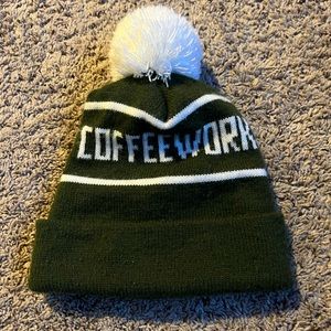 Northern Coffeeworks Coffee Stocking Cap Beanie Hat Green Minnesota